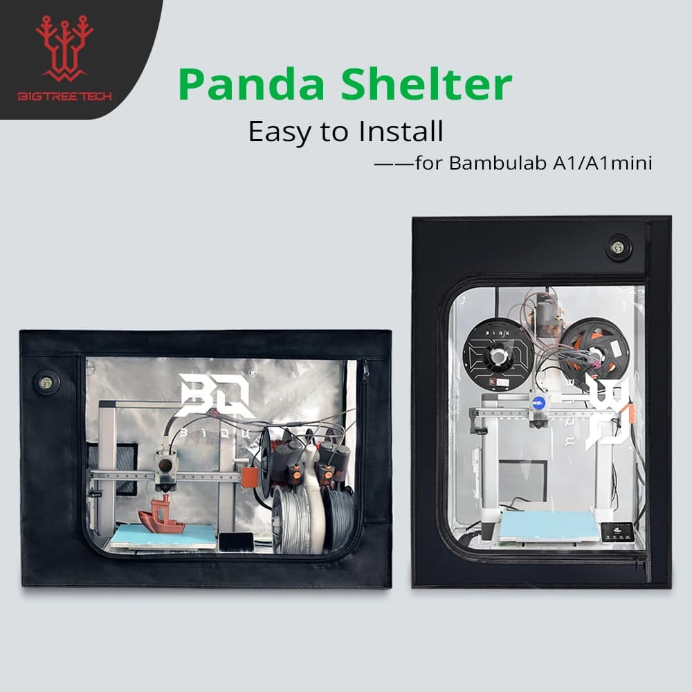Custodia per stampante 3D BIGTREETECH Panda Shelter con misuratore di temperatura e um integrato, facile da installare per parti della stampante 3D Bambu Lab A1