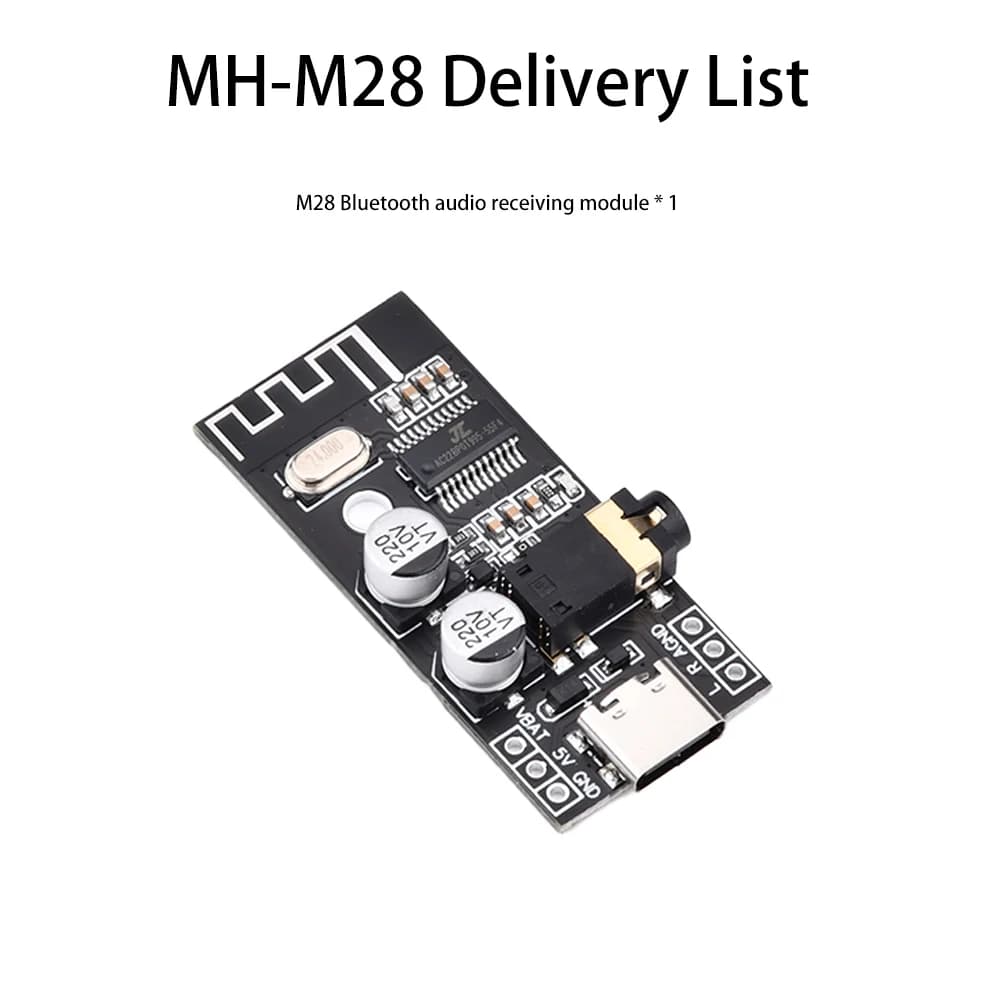 MH-MX28 modulo Audio Bluetooth Wireless Type-C Dual Channel Stereo Lossless Decoder modulo Audio Wireless BT MP3 ricevitore Audio