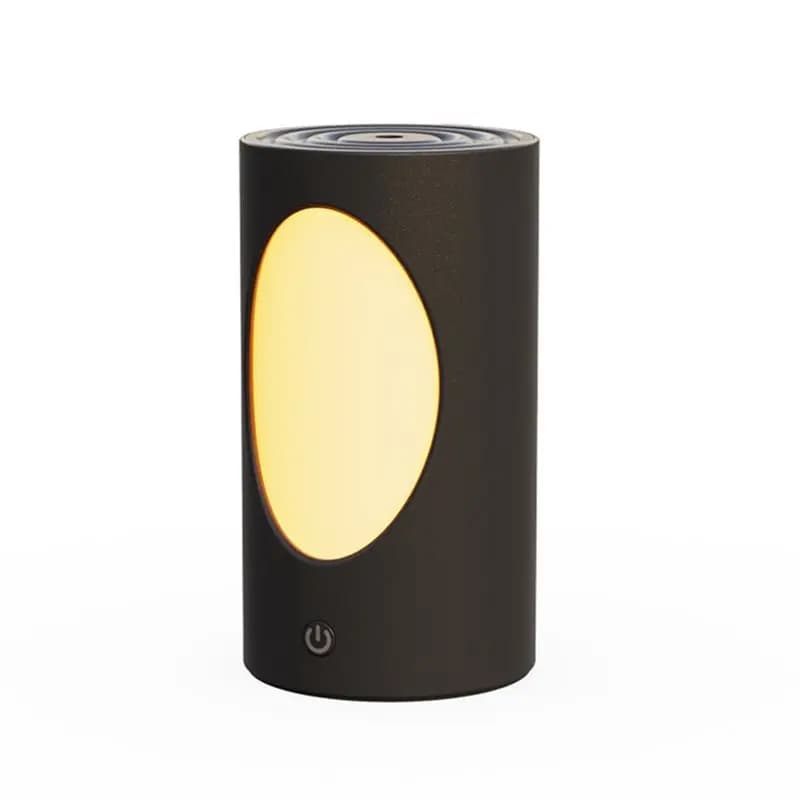 Diffusore di aromi portatile A05G a batteria da 600 ml con luci LED colorate, umidificatore d'aria wireless per camera da letto e ufficio