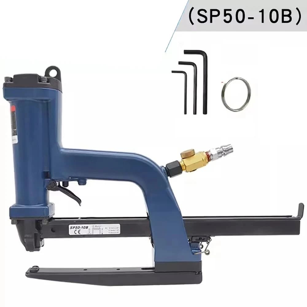 SP50-10B Macchina Pneumatica per Sigillatura, Graffettatrice Laterale per Scatole di Cartone, Macchina per Imballaggio e Graffettatura di Scatole in Cartone Ondulato, Sigillatrice ad Aria, Pistola per Chiodatura