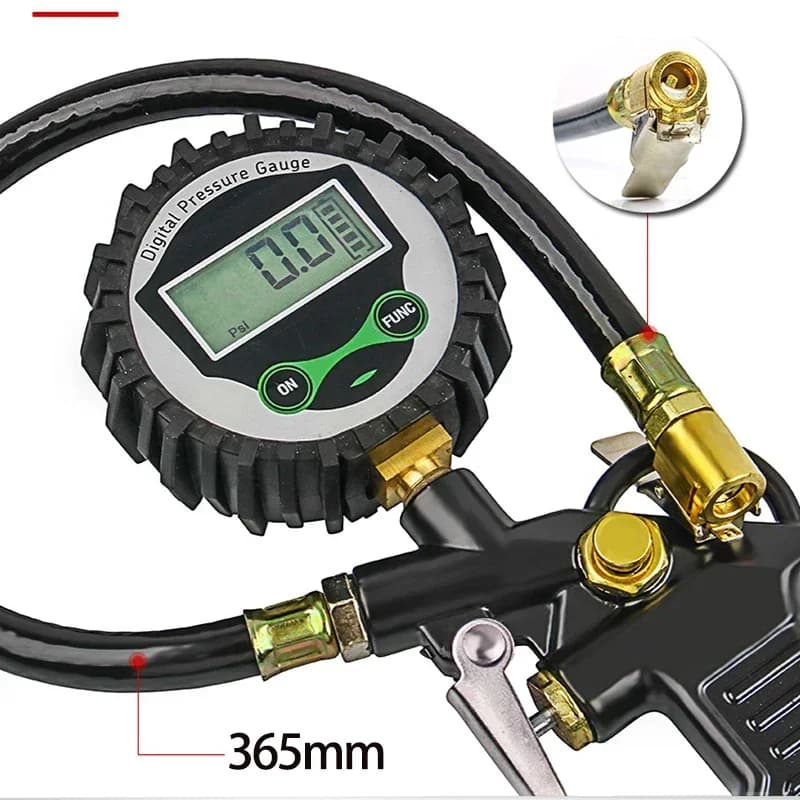 Orologio elettronico digitale per la pressione dei pneumatici dell'auto, pistola gonfiabile per la pressione dei pneumatici, pistola gonfiabile per misurare la pressione dell'aria