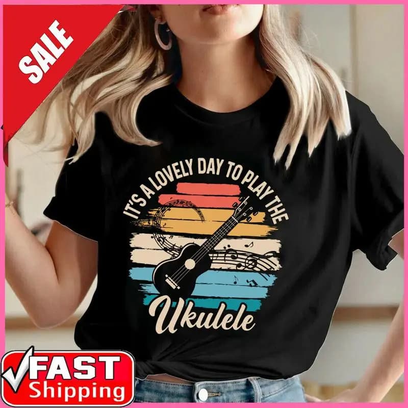 Camicia per giocatore di ukulele, regalo per ukulele, strumento a corde, musica adorabile