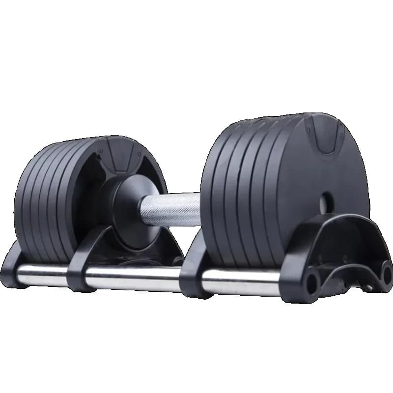 Set di Manubri Regolabili Quadrati da 32kg, Nuovo Design, Antiscivolo, per Allenamento di Forza a Casa, Piastre di Peso Quadrate