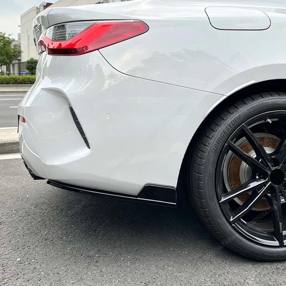 Car Rear Bumper Lip Side Diffuser Spoiler Splitter Body Kit For BMW 4 Series G22 Coupe G23 Convertible M-Sport 2020-2025+ Tuning