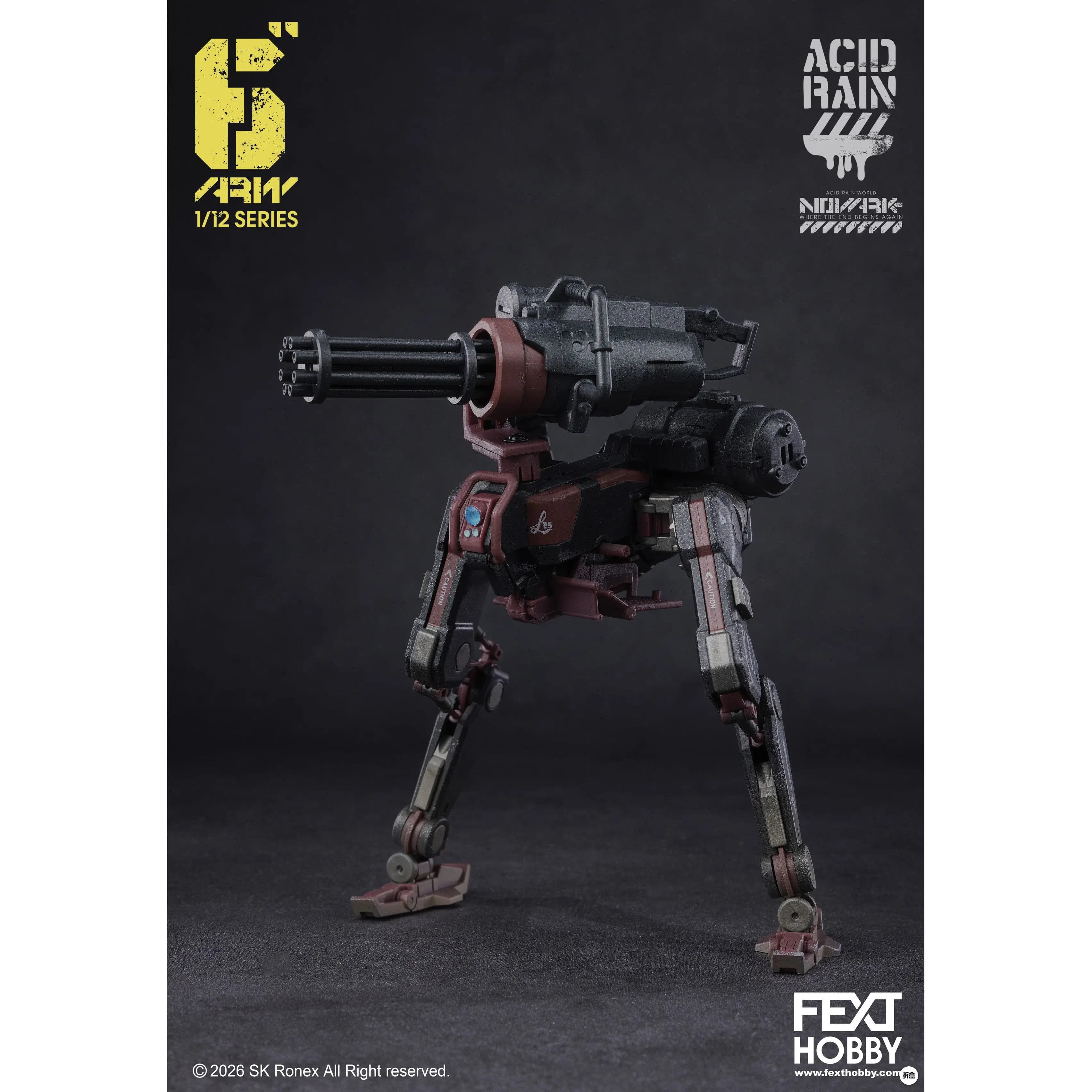 Action Figure da Collezione Acid Rain War 6 Pollici NOVARK 2.0 Ostrich-foot Vehicle FXH-ARV-002ABC OT-3mbl
