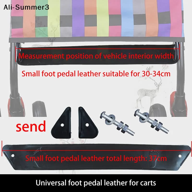 【S3y】1 Set Nuovi Accessori Universali 2025 per Passeggino: Poggiapiedi per Neonati, Estensione Piedi per Carrozzina, Pedana per Passeggino