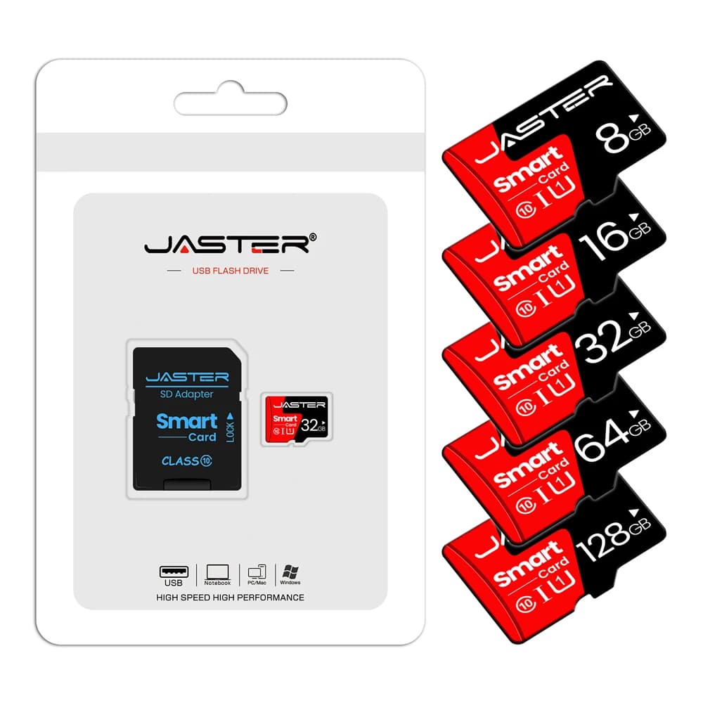 Scheda di memoria di classe 10 8GB 16GB 32GB Mini SD Card 64GB 128GB Dispositivi di archiviazione esterni TF portatili per computer Regalo creativo