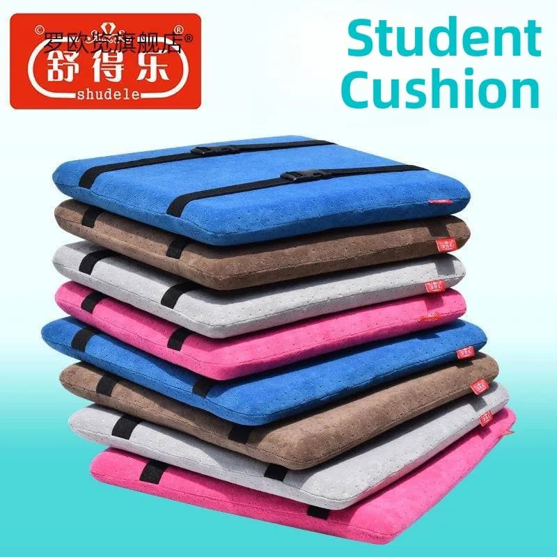 Cuscino ergonomico in morbido peluche per sedie da scuola primaria e secondaria, ideale per l'inverno, per studenti, per la salute e il comfort.