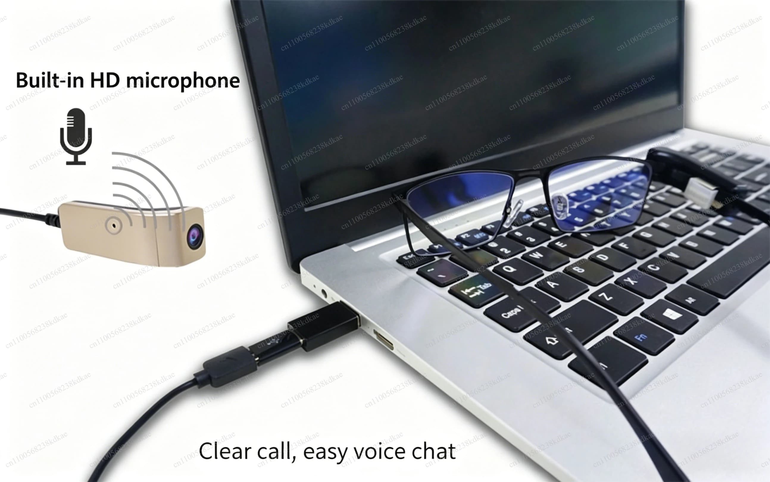 Webcam per Computer, Telecamera Universale per Desktop, Notebook e Telefono Cellulare per Streaming Live
