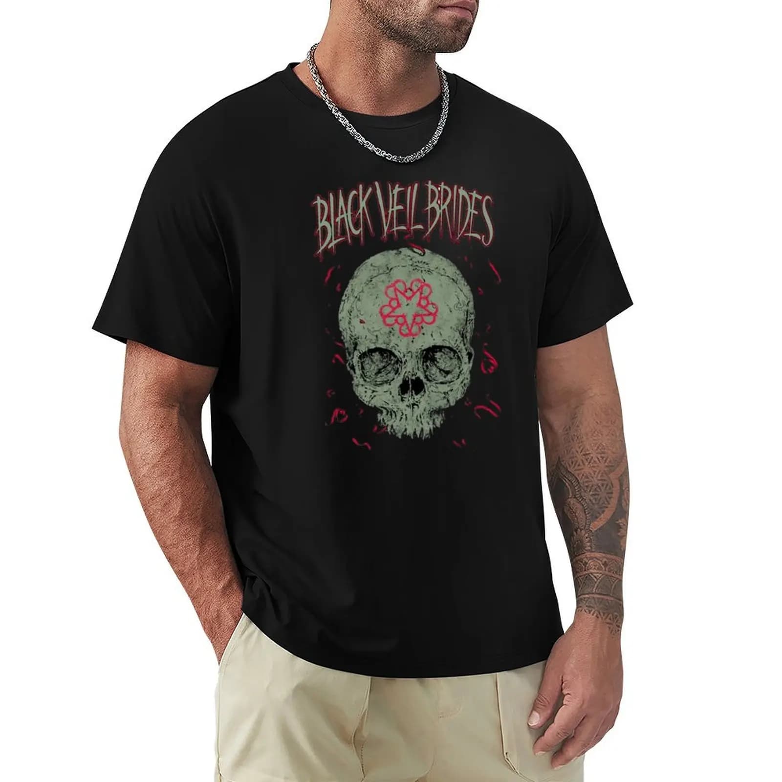 skull bvb T-Shirt Summer Fashion Casual Tee Shirt