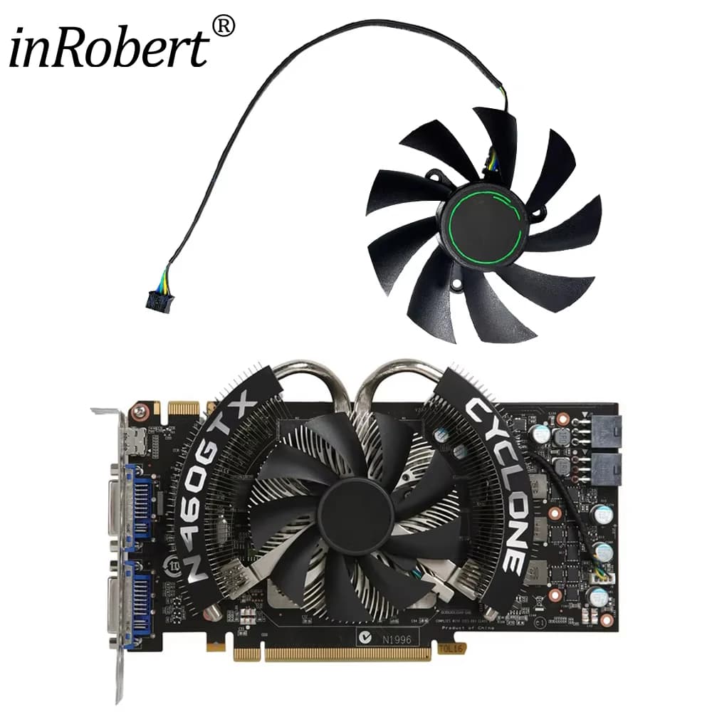 Video Card Fan Replacement for MSI GeForce GTX 450 460 6870 6790 6770 86MM PLA09215S12H Graphics Card Cooling Fan