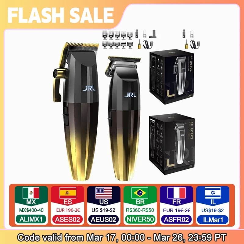 Original haircut JRL2020C 2020T Professional Barbiere Men's Hairdresser Trimmer 7200 rpm Barber set Single serial code