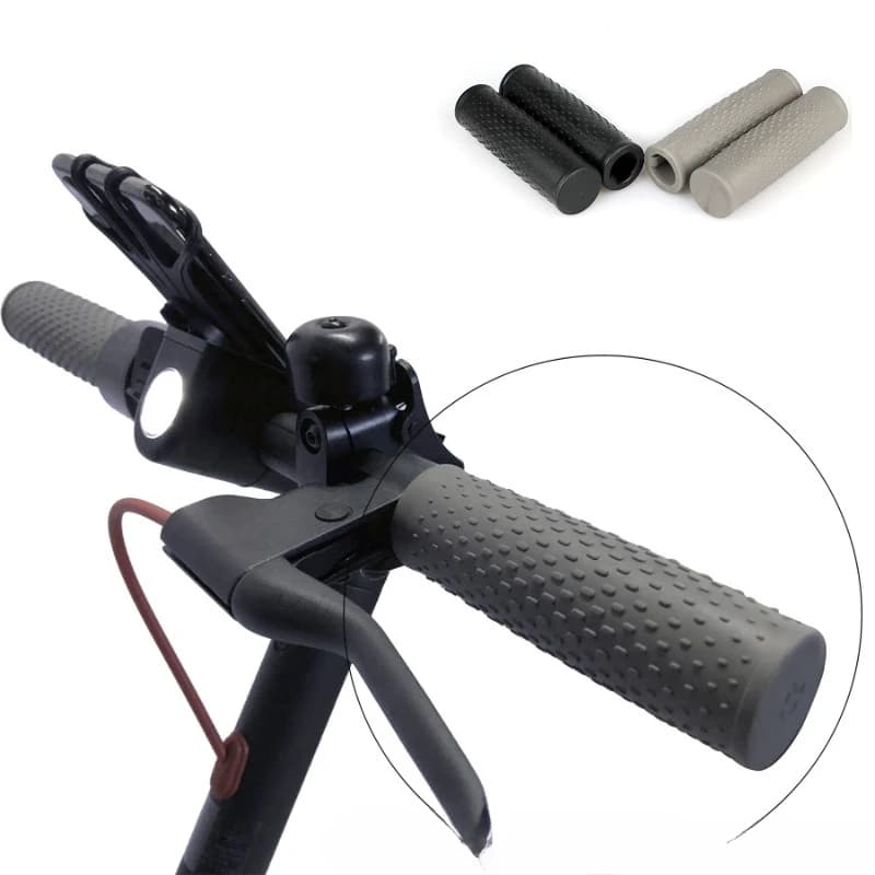 Una coppia adatta per Xiaomi/Mi Home M365/Pro Scooter antiscivolo copertura della maniglia in silicone particelle rialzate accessori per scooter da esterno