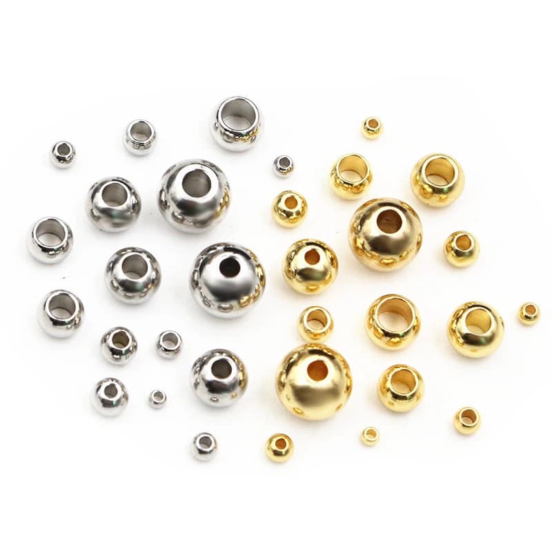 2-8 mm stainless steel gold spacer beads, loose beads, DIY bracelets, necklaces, DIY jewellery, pendant results