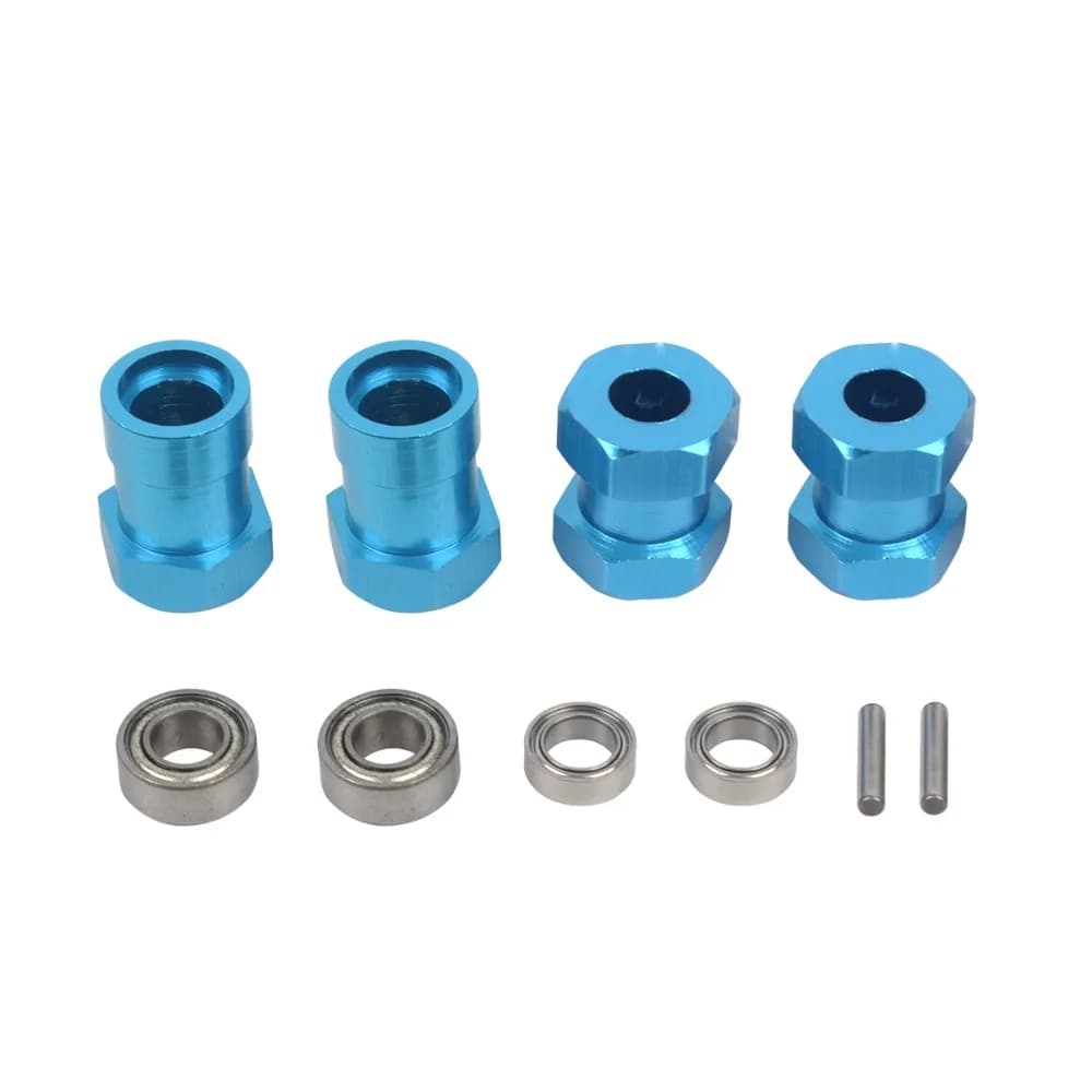Adattatore HEX da 12 mm in lega di alluminio da 4 pezzi adatto per Lunchbox TAMIYA CW-01/ORV Monster Beetle/Piede grande