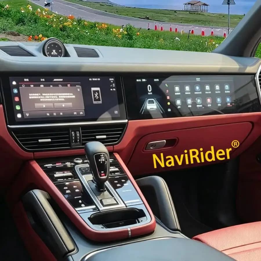 Autoradio Android con Schermo per Porsche Cayenne 2018-2023, Lettore Multimediale Bluetooth per Co-pilota, Sistema di Intrattenimento Video Android