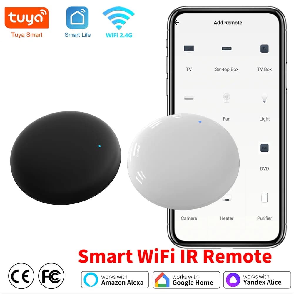 Tuya WiFi Smart IR Remote Control Smart Life APP sostituisci TV DVD AUD AC Remote funziona con Alexa Google Home