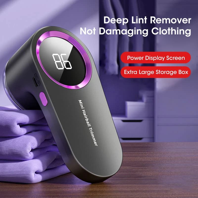 Levapelucchi per abbigliamento Levapelucchi elettrico digitale a LED per pellet Maglione rasoio per tessuti Fuzz ricaricabile tramite USB