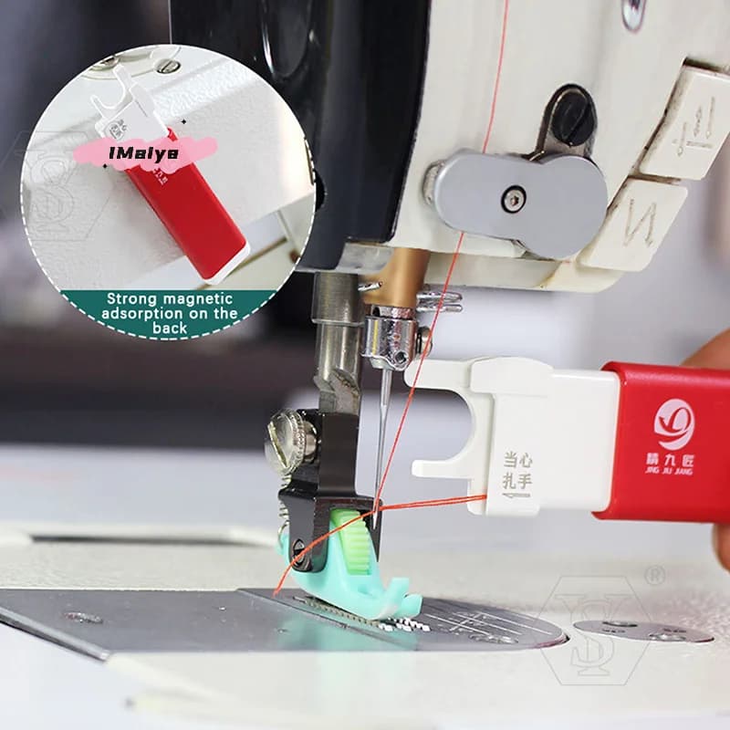 Infilatore Automatico Magnetico M-1pc per Macchine da Cucire Industriali a Braccio Piatto - Dispositivo di Infilatura Rapida - Accessori per Cucito