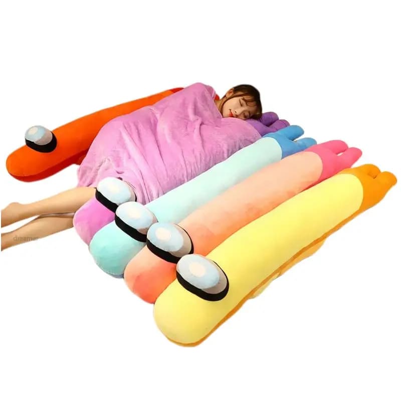 Hot Sale 90/130cm Long Pillow Cushion Sleeping Pillow Animal Doll Kawaii Figure With Blanket Christmas Party Decor Gift For Kids