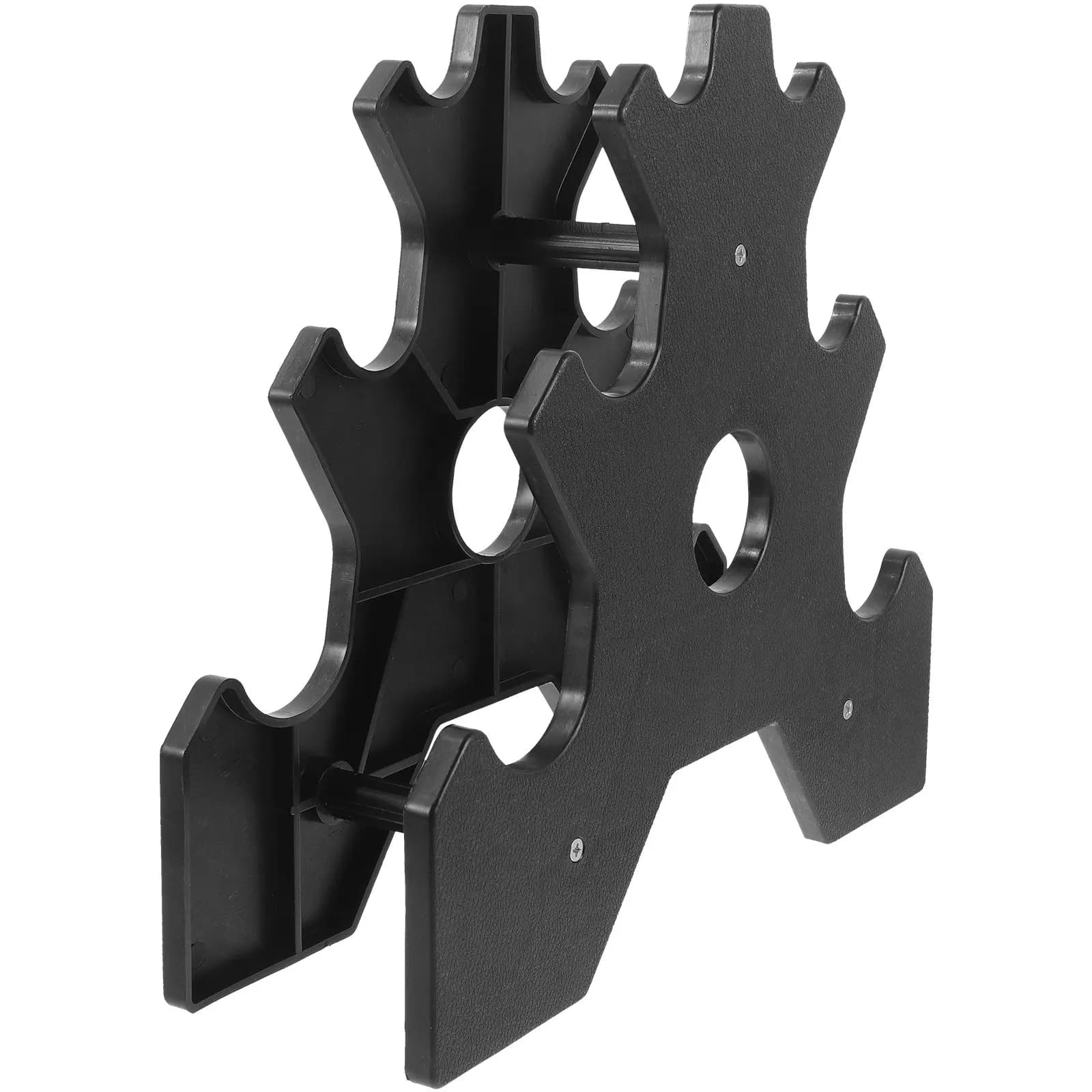 Heavy Duty Plastic Dumbbell Rack Stable Dumbbell Holder Stand for Home Gym Storage Organizer Rack for Dumbbells