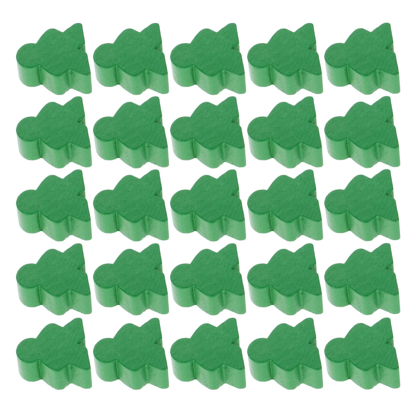 50Pcs Wood Chess Piece Set Whimsical Human Design Pawns for Flying Chess Table Games Family Gathering Logic Development Pieces