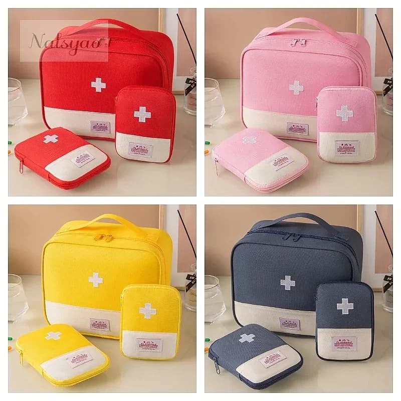 Wholesale 3 Pcs Portable First Aid Bag Set Medical Emergency Kit Camping Travel Storage Organizer Home Outdoor
