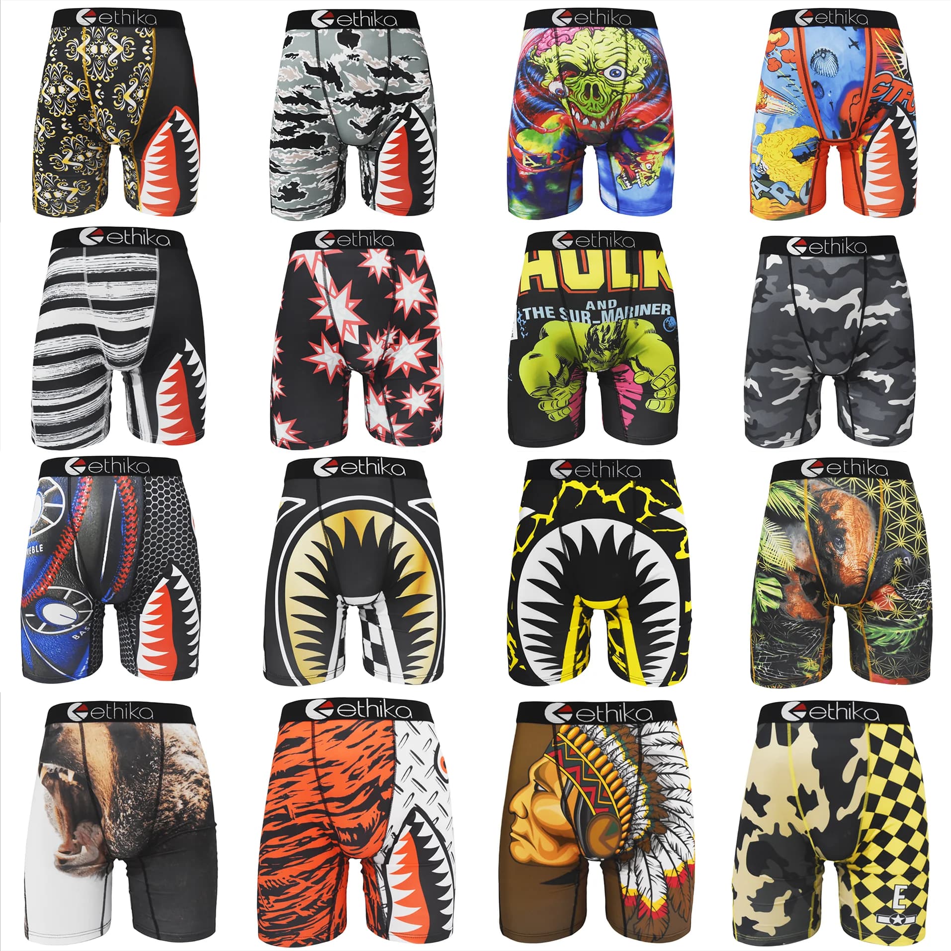 Men's Breathable Boxer Briefs 1 Piece Quick Dry Soft Underwear Comfortable Stretch Polyester S-XXXL Lightweight for Daily Wear