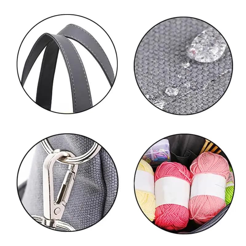 Storage Organizer for Crochet Hook Thread Lightweight Case Waterproof Portable