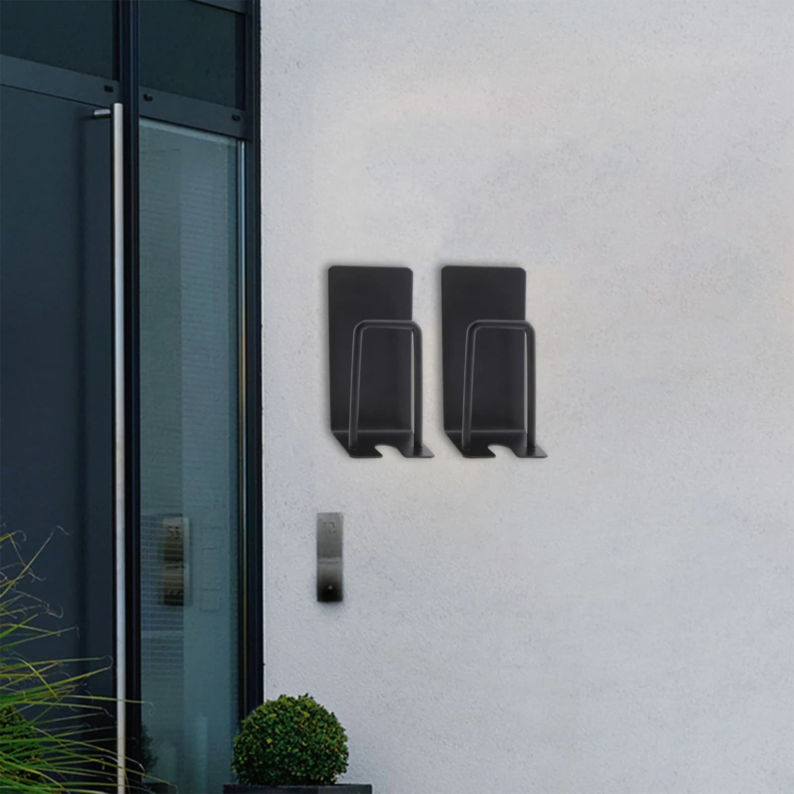 Attached Convenient Storage Spacious Toothbrush Holder Black Clean Ventilation Cleanliness Wall Convenient Storage