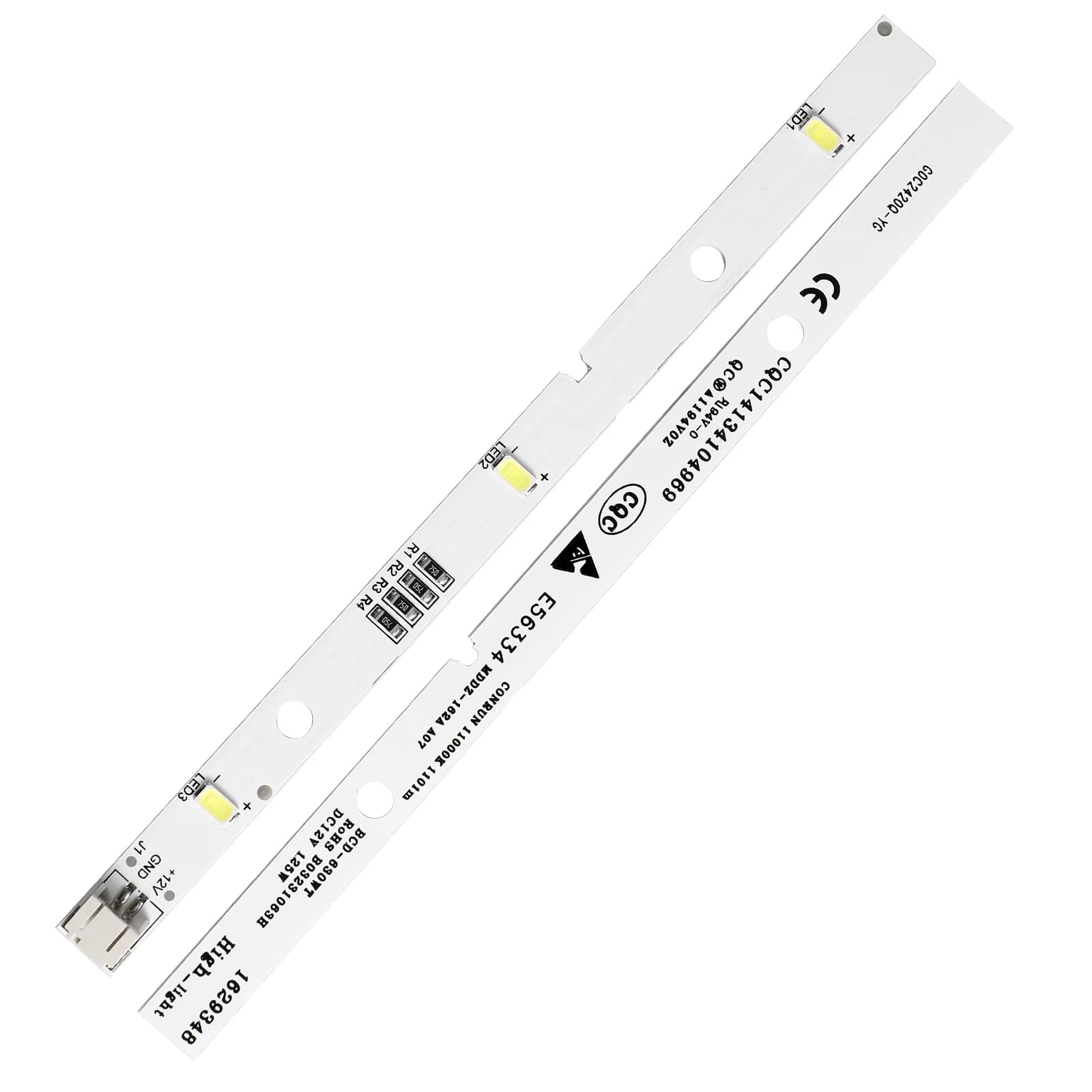 2PCS MDDZ-162A A07 LED Strip Light for RONGSHENG/HISENSE BCD-630WT Refrigerator 1629348 DC12V 1.25W CQC14134104969