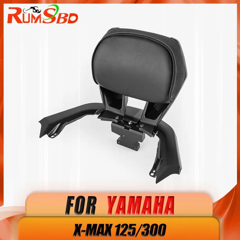 Motorcycle Rear Passenger Seat Backrest Tailstock Back Rest Cushion Pad For Yamaha X-MAX XMAX 125 300 2023 2024 2025 2026