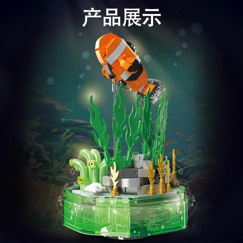 Light and Music Box Series 10102/10104/10106 Puzzle Creative Assembly Building Blocks Boy and Girl Gifts