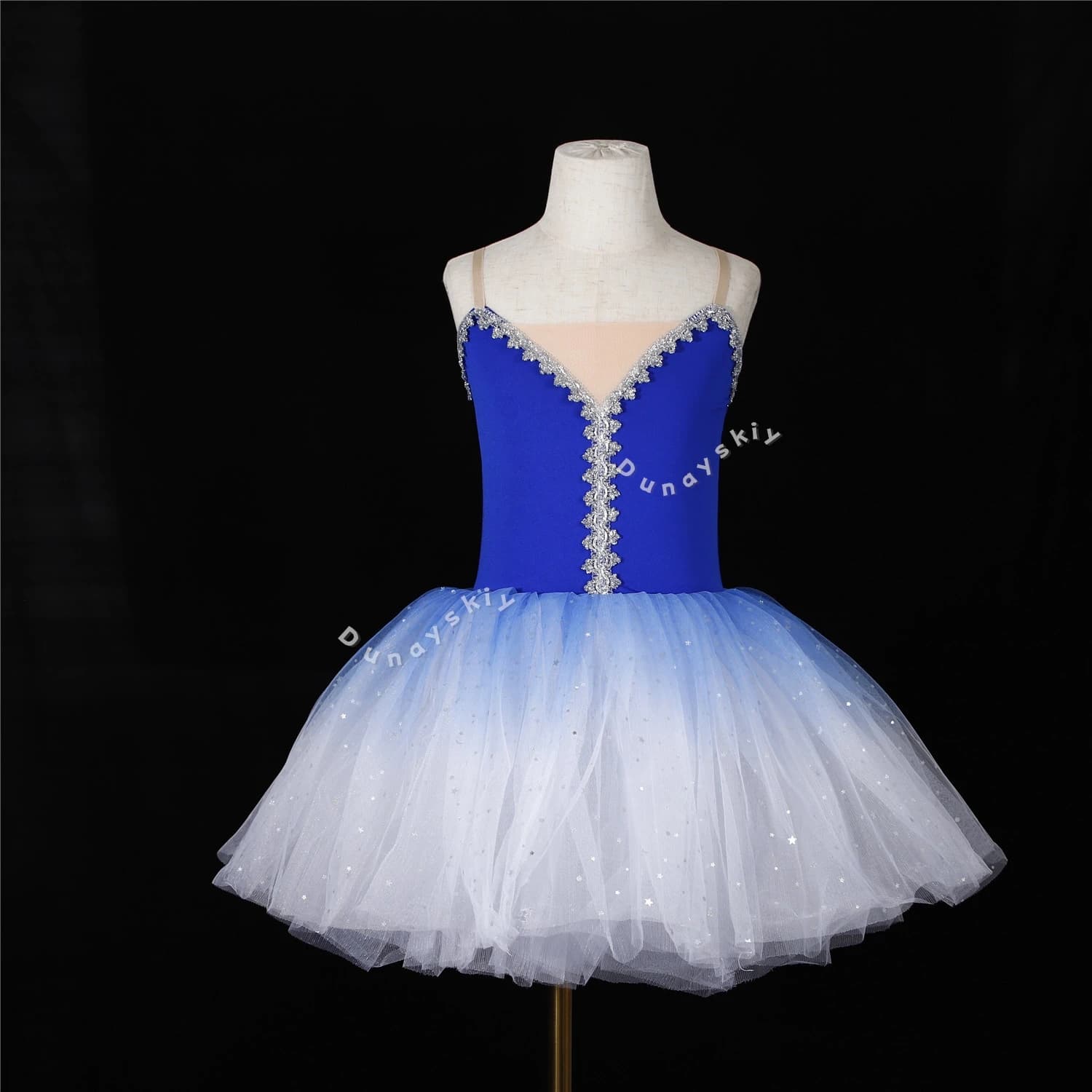 Abito da ballo in garza effetto gonfio per bambina, gonna da danza senza spalline, dolce vestito da balletto stile principessa 2026