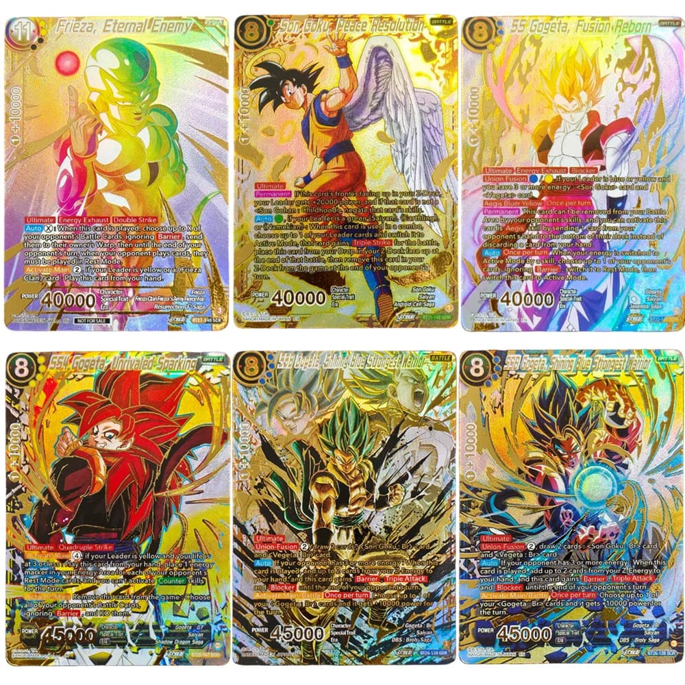 Carte da Collezione Anime Proxy Dragon Ball Super Masters BT7 BT9 BT20 BT22 BT25 BT26 BT27 TB1 Son Goku Peace Resolution SPR