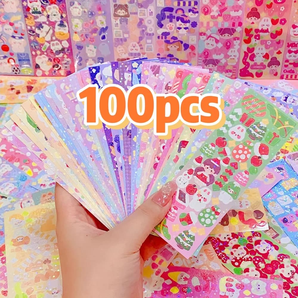 Kawaii Wall decals for kids Nice stationary aesthetic diary Decoration Art Supplies for Scrapbooking Lotto Korean Paper Desk