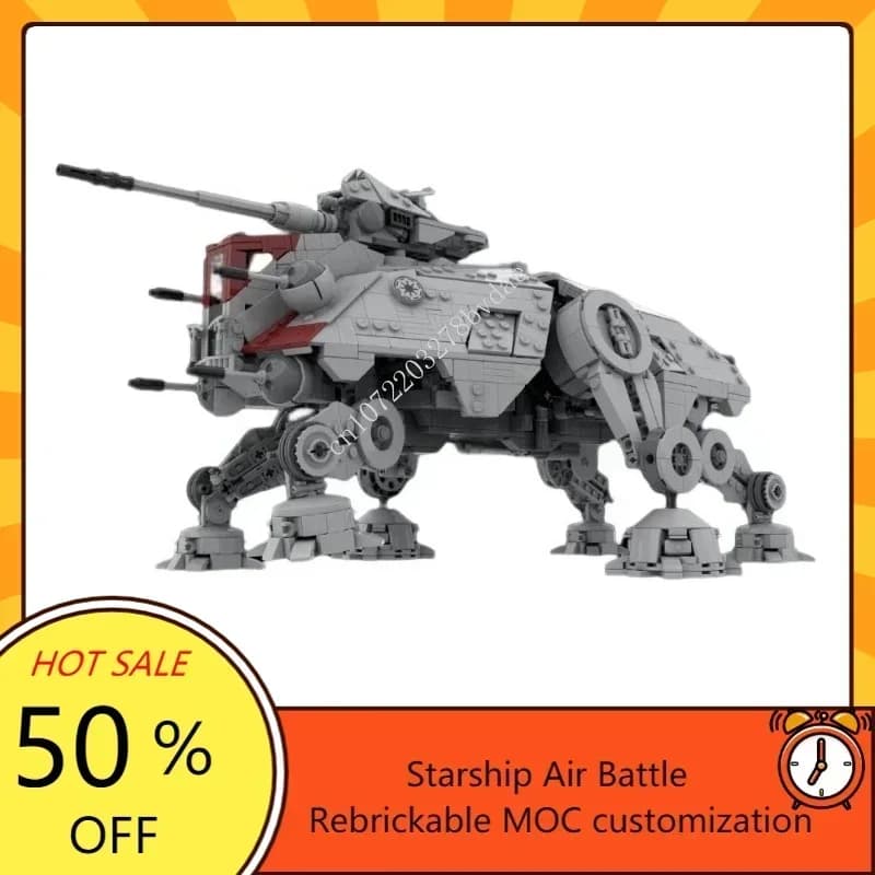 2511PCS Battaglia spaziale La Repubblica Definitiva AT-TE Star Movie Ultimate Collezione personalizzata Assemblaggio Puzzle Giocattoli di compleanno per bambini