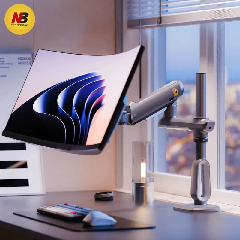 A7 Gaming Mechanical Arm Monitor Stand Height Adjustable Computer Stand 90 Degree Tilt New Stock Display Stand For Gaming Screen