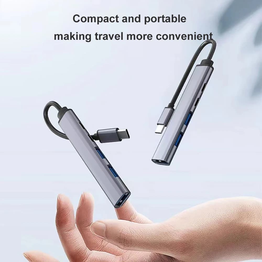 Docking station USB C da tipo C a USB PD 65W Adattatore splitter USB OTG per accessori PC MacBook Pro