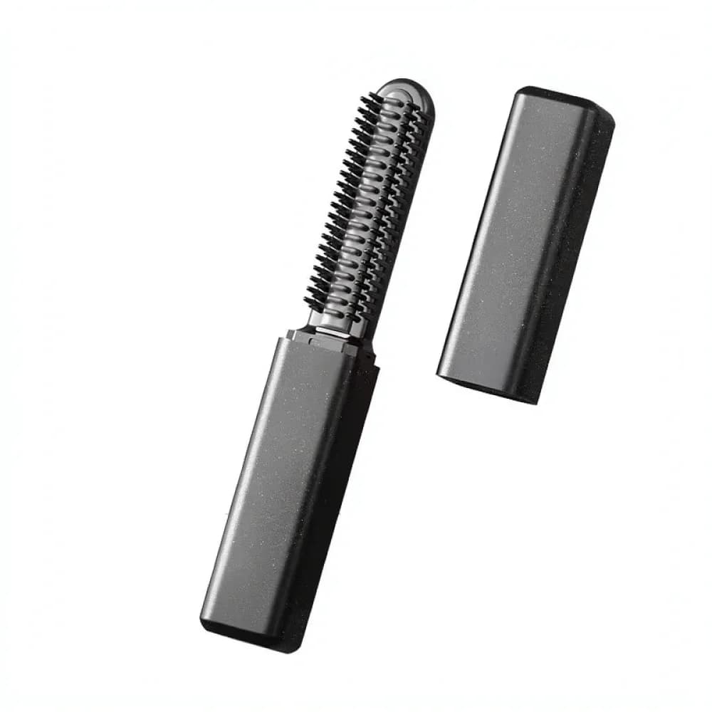Compact Portable Hair Straightener Brush Wireless Ceramic Curling Iron Mini Travel Tool Rechargeable Styling Device