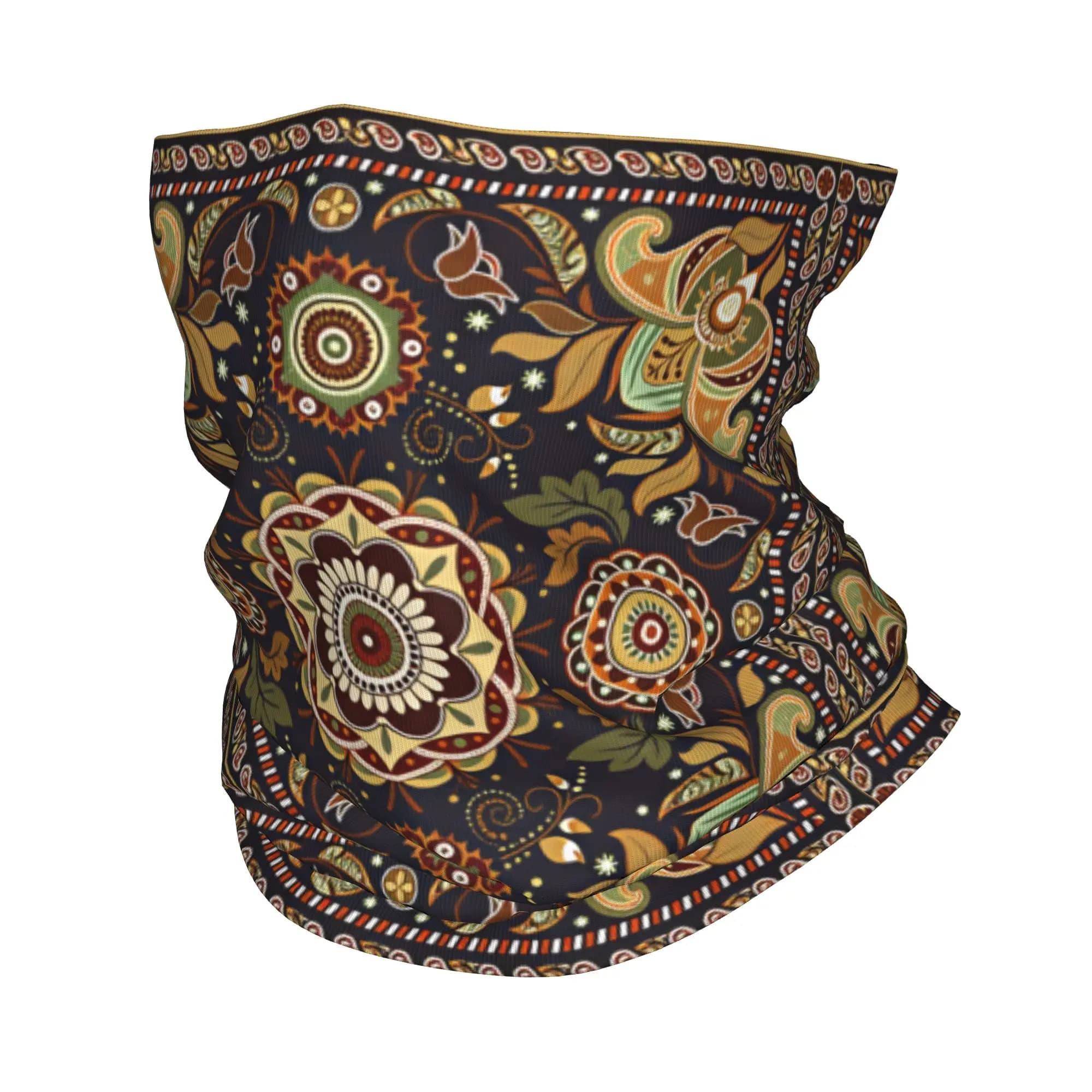 Sunflower Flag Themed Print Bandana Vintage Balaclava Autumn Riding Fishing Dustproof Cycling Mask Soft Bike Face Cover Mask