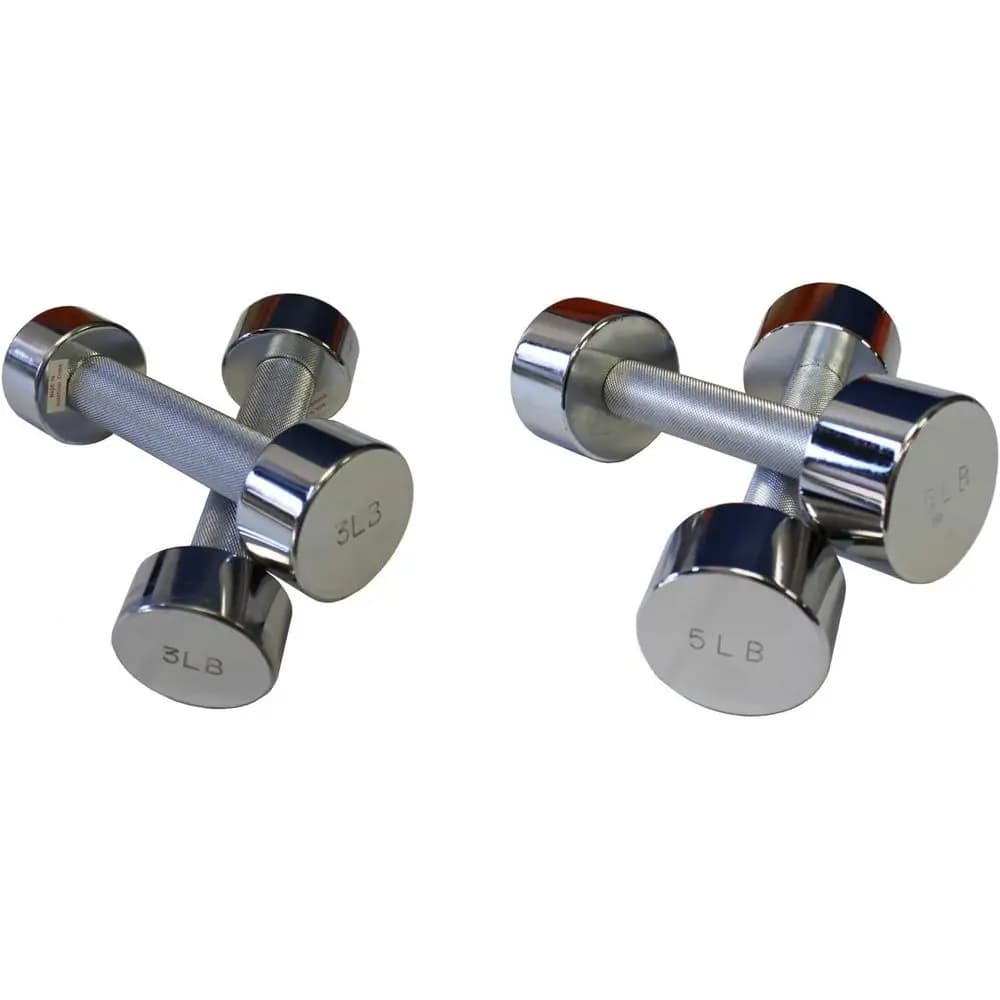 Set di manubri Chrome Beauty, 3 paia, 5 libbre