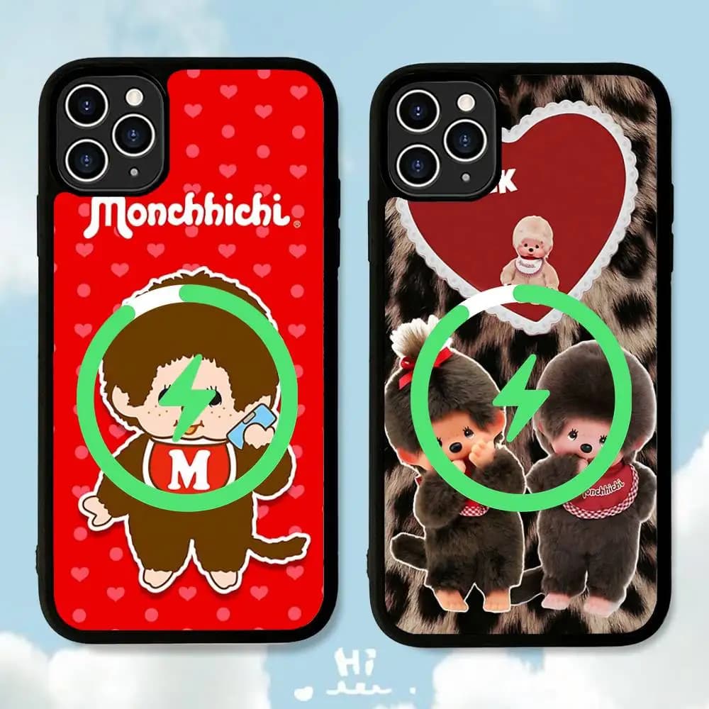 Popular Cartoon M-Monchhichis Classic Phone Case Phone Case For IPhone 16 15 14 13 12 11 17 Pro Max Plus Magnetic Wireless Cover