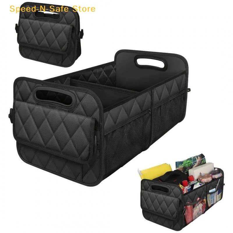 Organizer per bagagliaio auto per SUV, organizer e contenitori per auto con 6 tasche, accessori per auto, organizer per bagagliaio in poliestere impermeabile