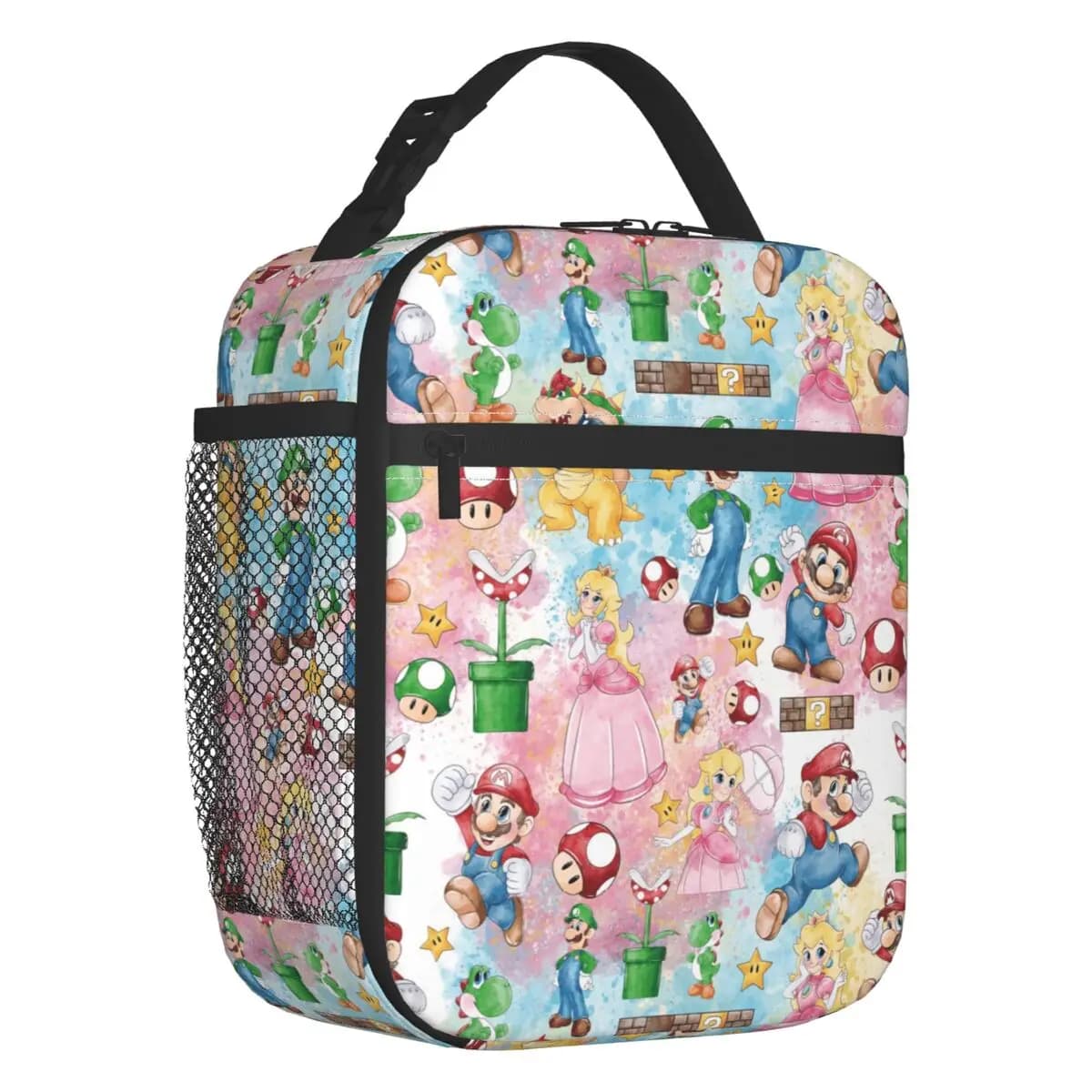 Borsa termica personalizzata M-Marioes Video Game Brothers And Friends per il pranzo, per donne, con isolamento termico, per adulti e per l'ufficio