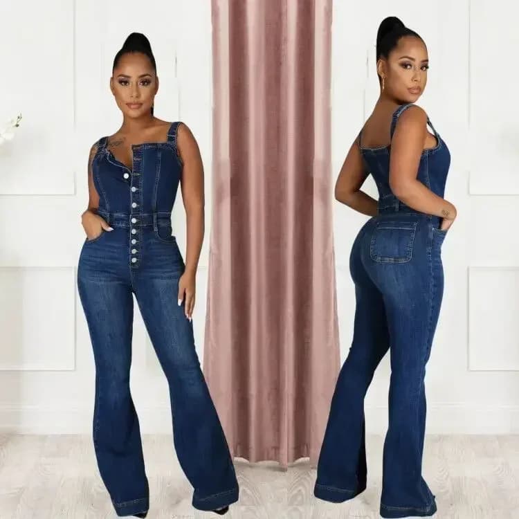 Women's jeans overall Jeans Lavaggio Shorts Wide Leg Length Ankle basics Sexy basics Single-breasted suits Pockets