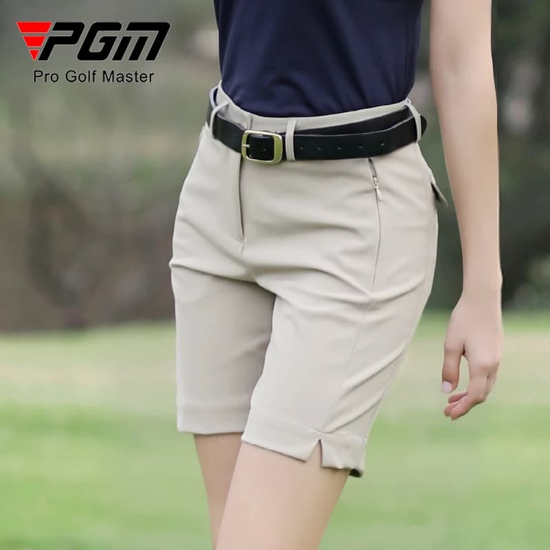 PGM Pantaloncini da golf da donna Pantaloni estivi elastici impermeabili con gambe divise a cinque quarti Abbigliamento sportivo KUZ129