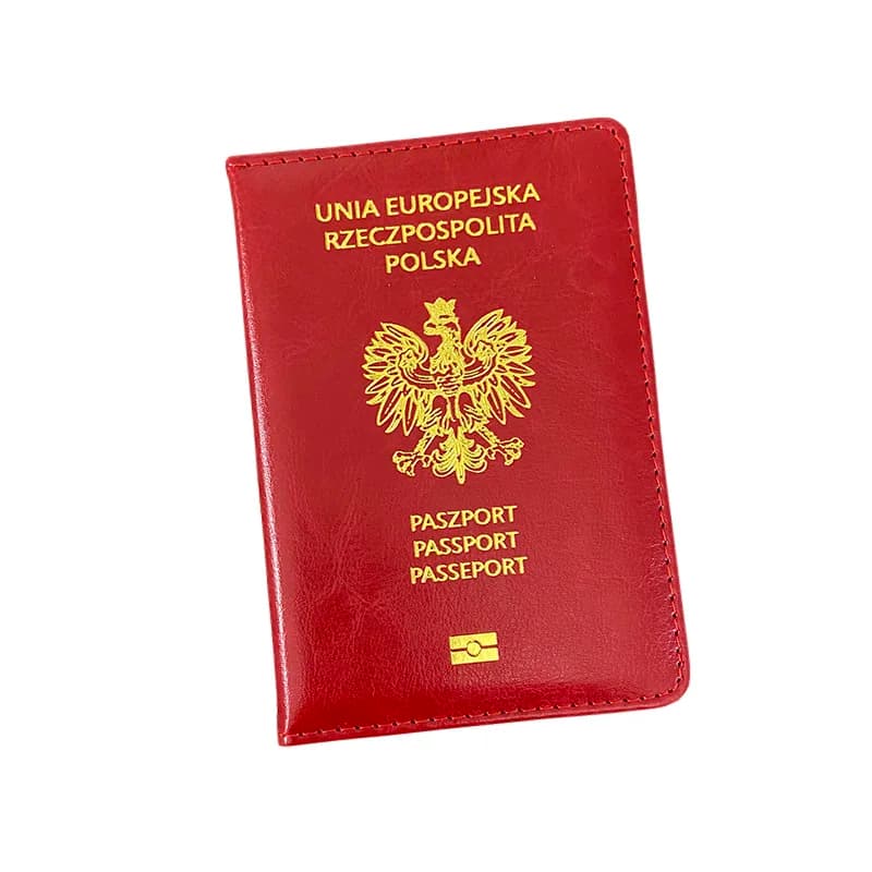 Porta passaporto Polonia Unia Europejska Rzeczpospolita Polska Custodia per passaporto Portafoglio da viaggio Custodia Paszport