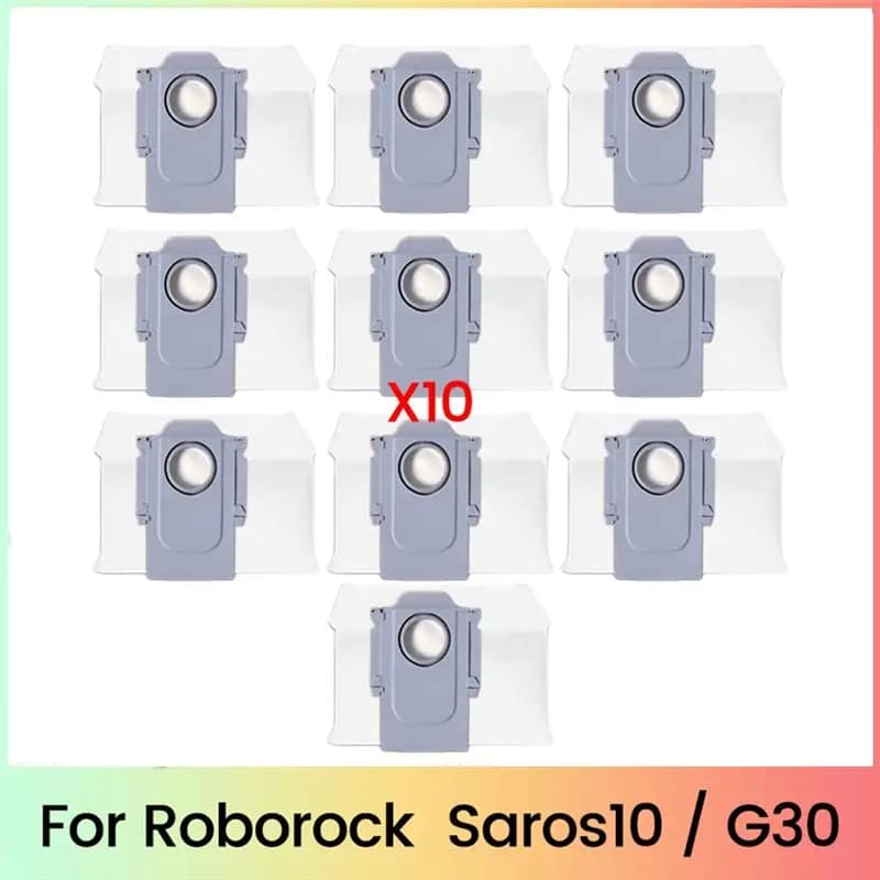 A97G Sacchetti per la polvere per Roborock Saros10 / G30 Robot Aspirapolvere Accessori Sostituzione Sacchetto per la polvere in tessuto non tessuto Sacchetto della spazzatura