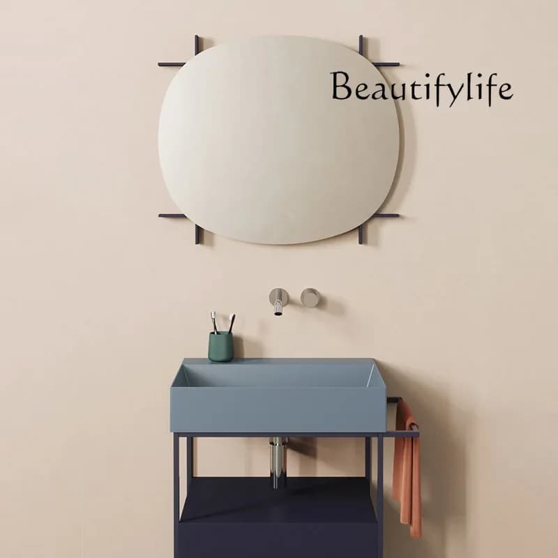 Specchio da Bagno Europeo di Lusso Xx con Luce LED Intelligente, Antiappannamento, Specchio da Bagno a Forma Speciale, Specchio per Trucco
